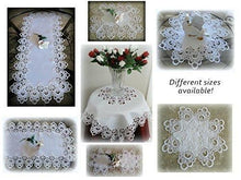 54 Lace Dresser Scarf Table Runner White Flower European Doily Home