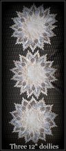 Doilies Feather Earth Lace Set of Three 12" Doily