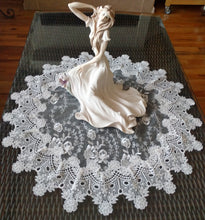Doily Sheer Vintage English Rose Victorian Large 25 inch