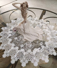 Doily Sheer Vintage English Rose Victorian Large 25 inch
