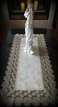 Champagne & Roses Dresser Scarf Table Runner Doily 54" x 16"