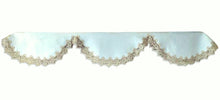 Mantel Shelf Scarf Soft Gold Rose Lace Antique White Lace 90" x 19"