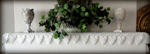 Creamy White Dresser Scarf 64 Formal European Lace Mantel Table Runner Doily Home