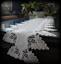 Creamy White Dresser Scarf 64 Formal European Lace Mantel Table Runner Doily Home