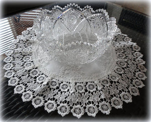 Doily Ivory Princess Lace European Dresser Table Scarf Topper Home