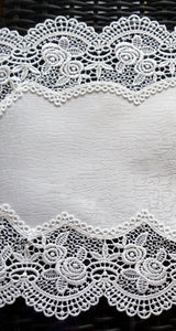 Dresser Scarf Royal Rose European Lace White Table Runner 34 Doily Home