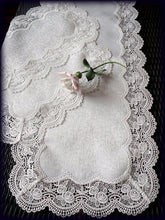 Dresser Scarf Royal Rose European Lace White Table Runner 54 Inch Plus Two Place Mats Or End Doilies Home