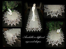Lace 54 Table Runner Dresser Scarf Neutral Earth Tones European Runner Scarf