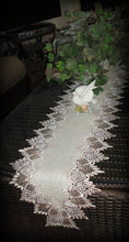 Lace 65 Table Runner Dresser Scarf Neutral Earth Tones Mantel Shelf European Home