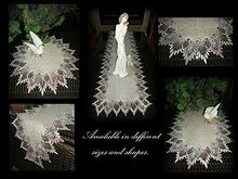 Lace 72 Table Runner Dresser Scarf Neutral Doily Earth Tones European Home