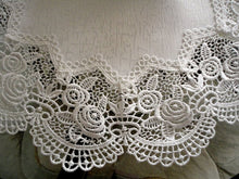Large Doily Royal Rose European Lace White Topper Dresser Scarf 23 Round Home
