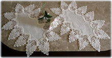 Oval Doilies Set Of Two Creamy White Dresser Scarf Formal European Lace Doily Home