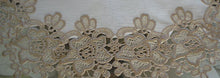 Rose Lace Table Runner Dresser Scarf 54 Soft Gold & White Doily Home