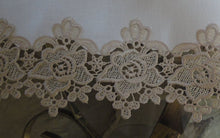 Rose Lace Table Runner Dresser Scarf 54 Soft Gold & White Doily Home