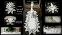 Fireplace Mantel or Shelf Scarf Creamy  White L ace 90" x 19"
