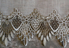 Set Of Two Doilies Dresser Scarf Neutral Earth Tones European Lace Place Mats Home
