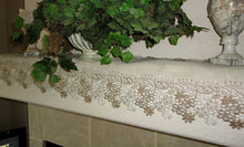 Sophisticated Floral Lace Dresser Scarf 65 Neutral Earth Tones Or Mantel Table Runner Home