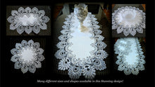Doily Silver Gray Lace Antique White Ivory 34 Inch Table Topper